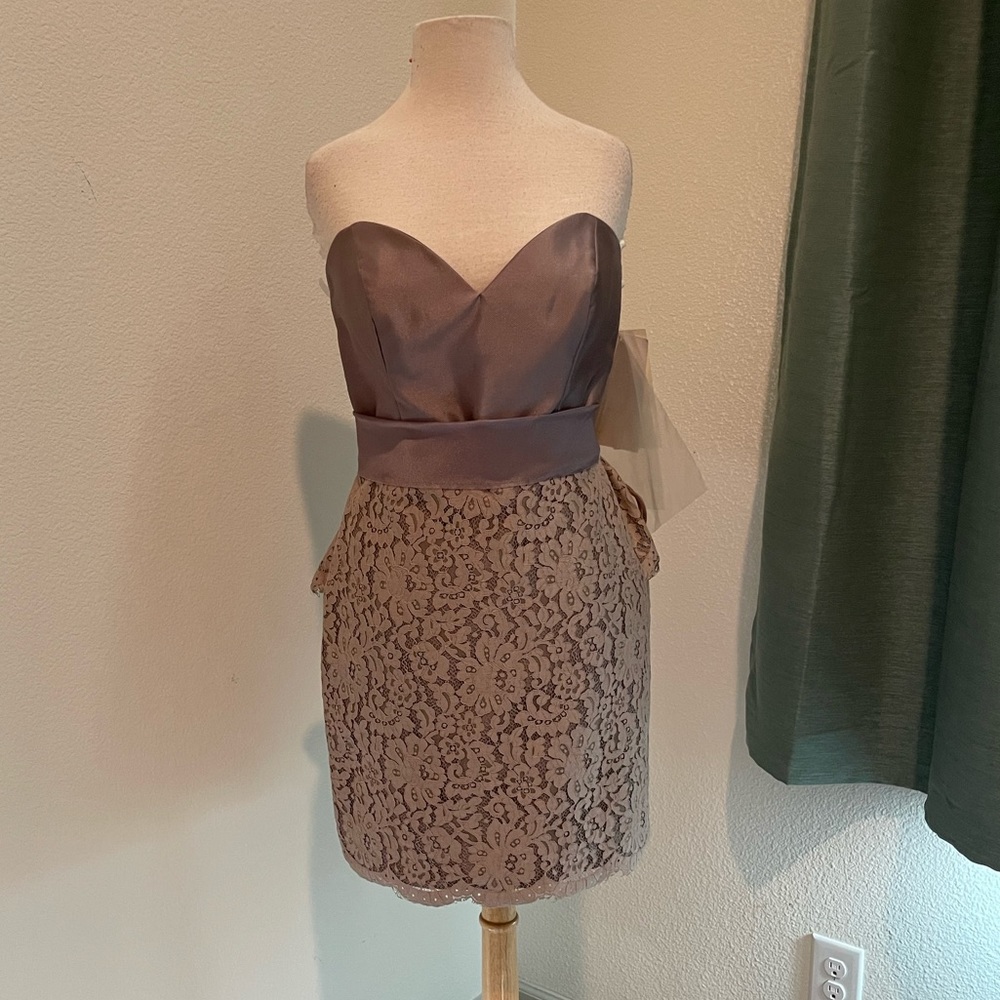 Noir by Lazaro 3382 Taupe size 12 NWT - Picture 3 of 6